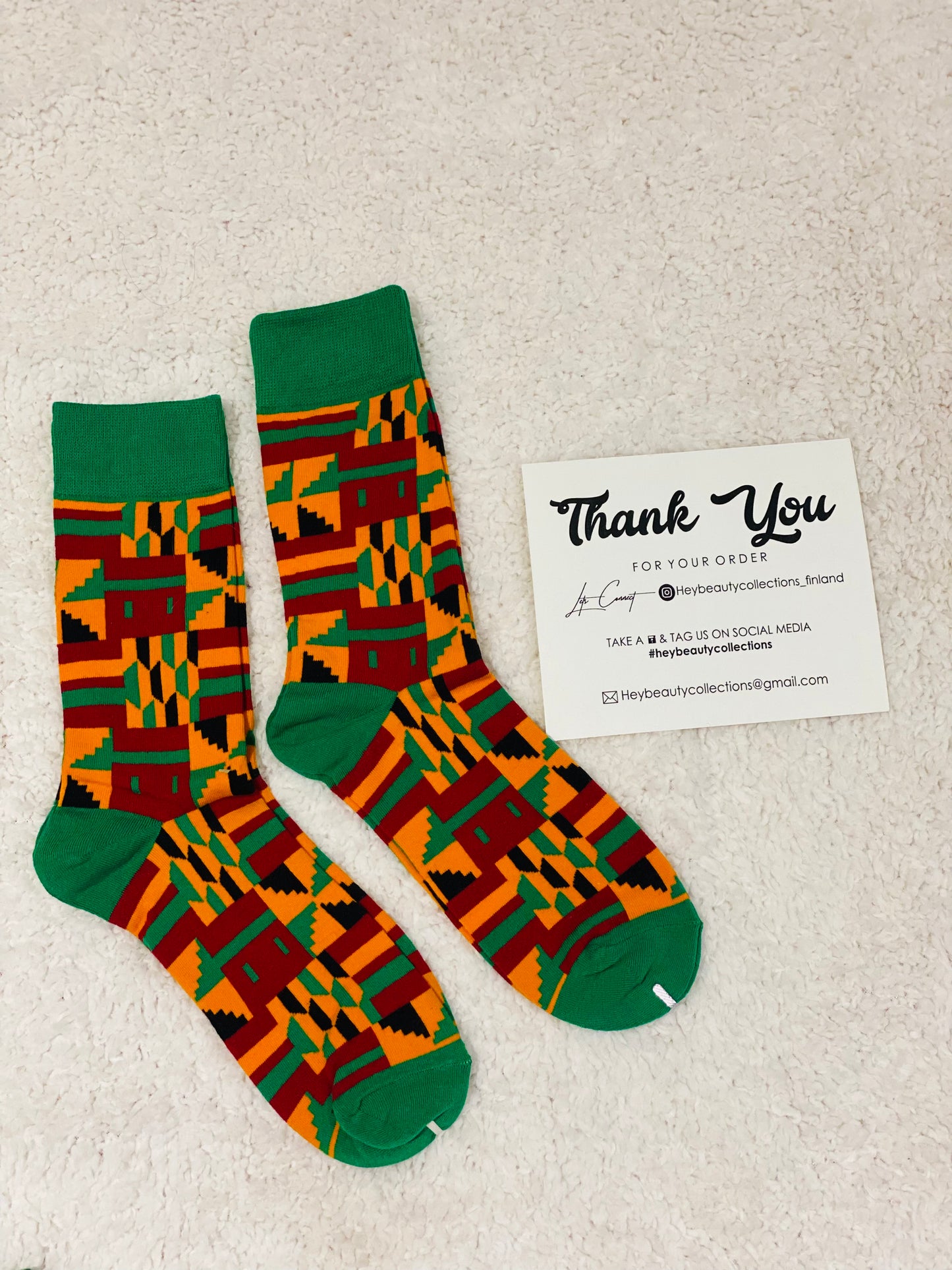 TRENDY AFRICAN PRINT SOCKS