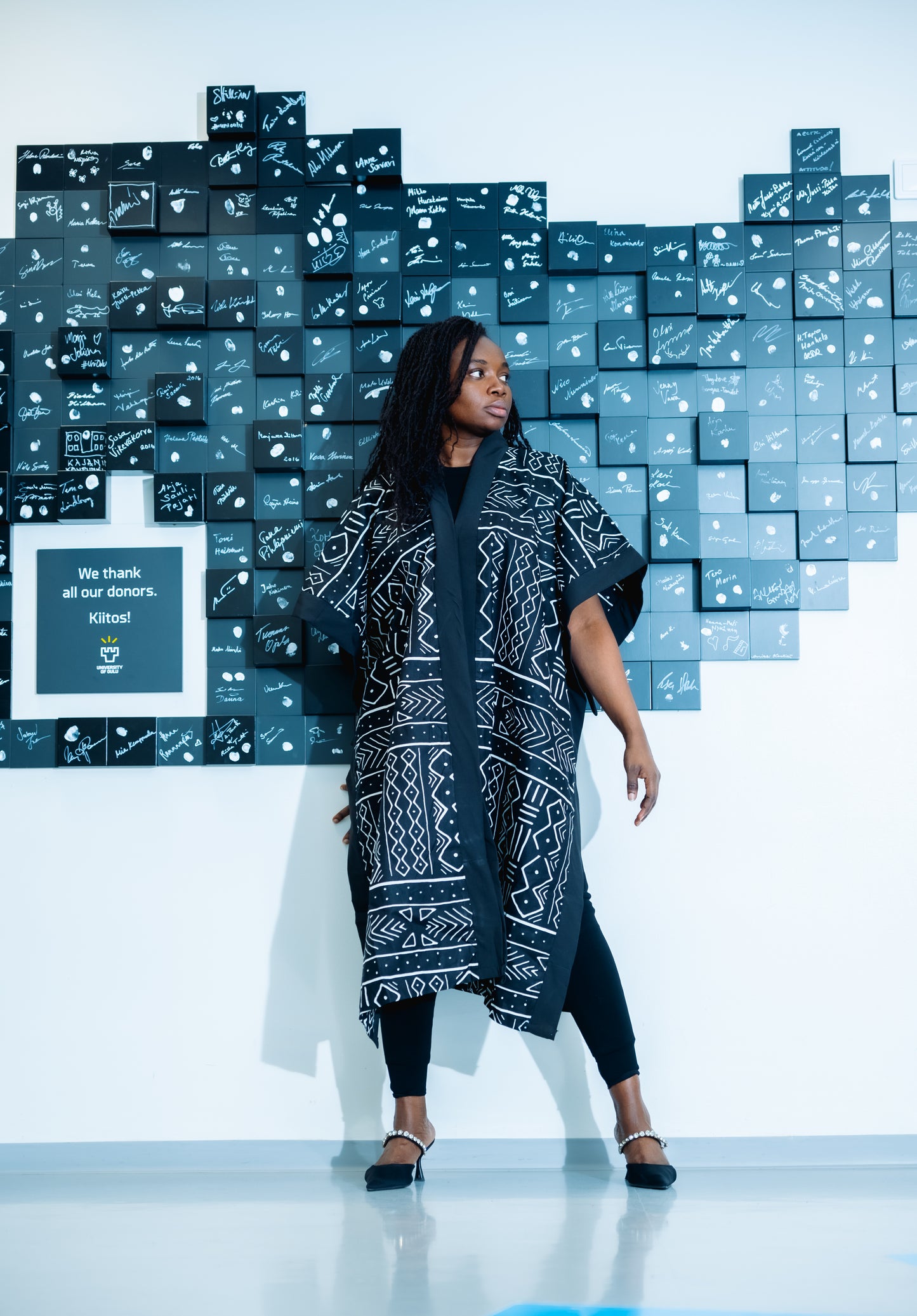 MEERA PONCHO KIMONO TRIBAL PRINT