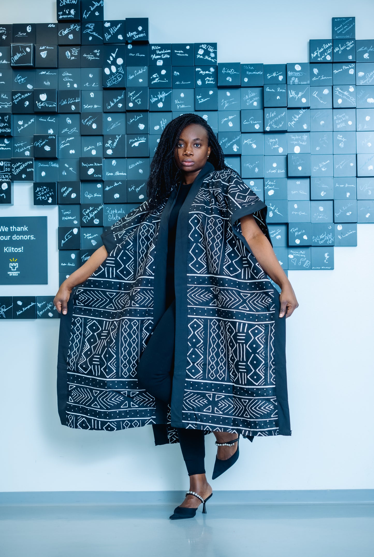MEERA PONCHO KIMONO TRIBAL PRINT