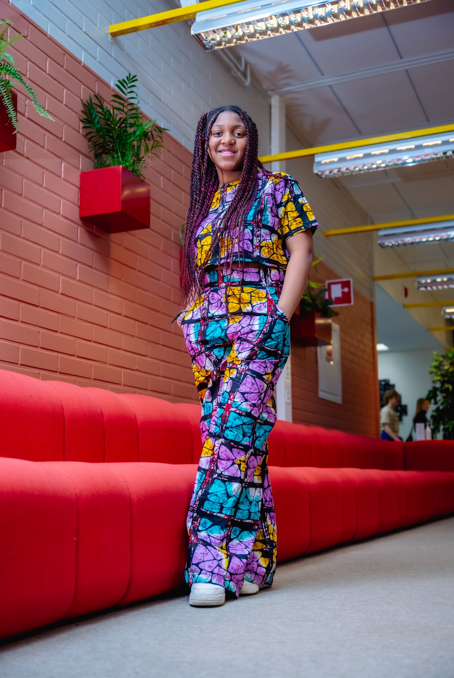 TONES TWO PIECE CROP TOP AND PANTS