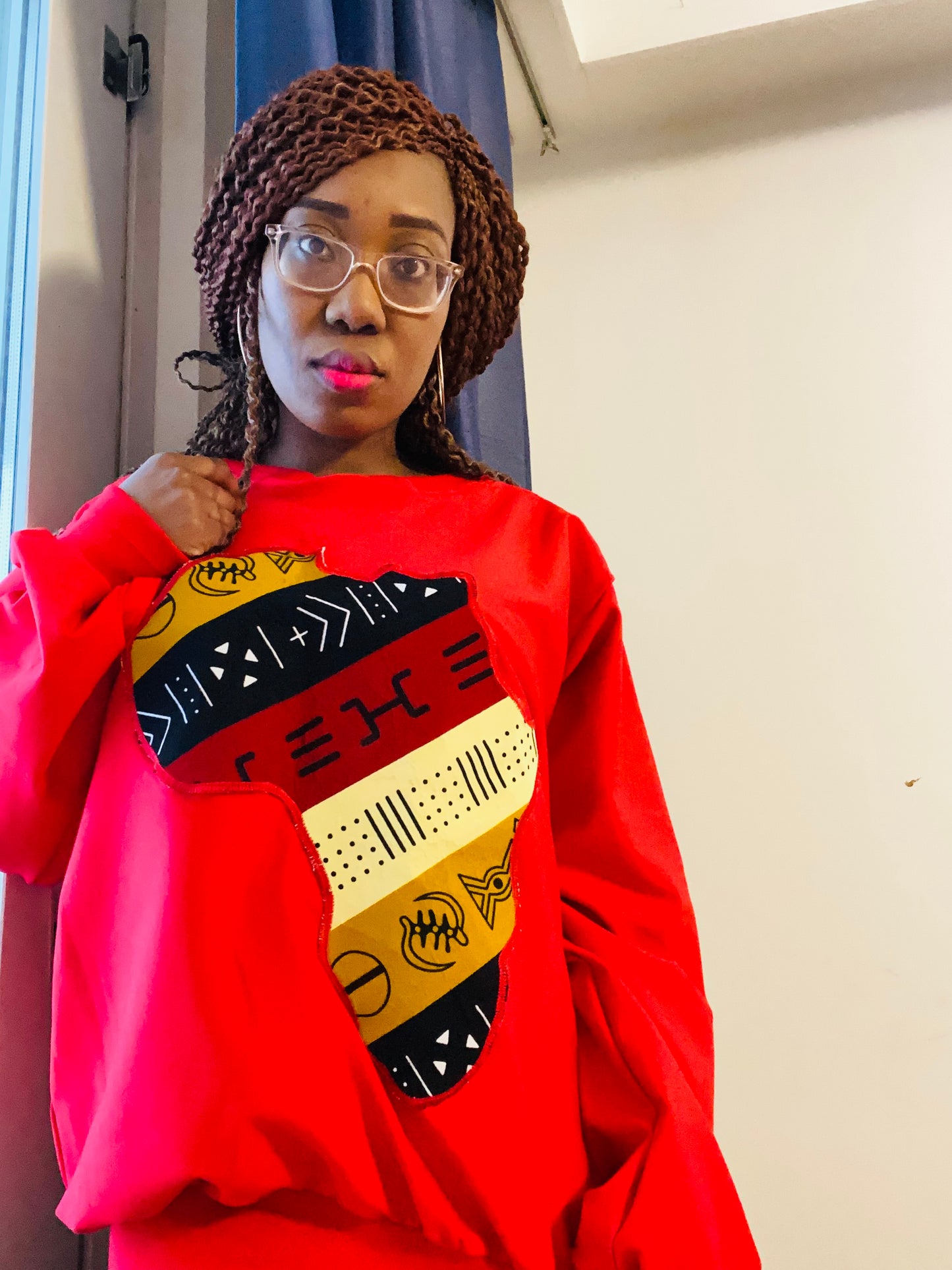 AWA UNISEX AFRO KARTTA COLLEGEPAITA (PRE-ORDER)