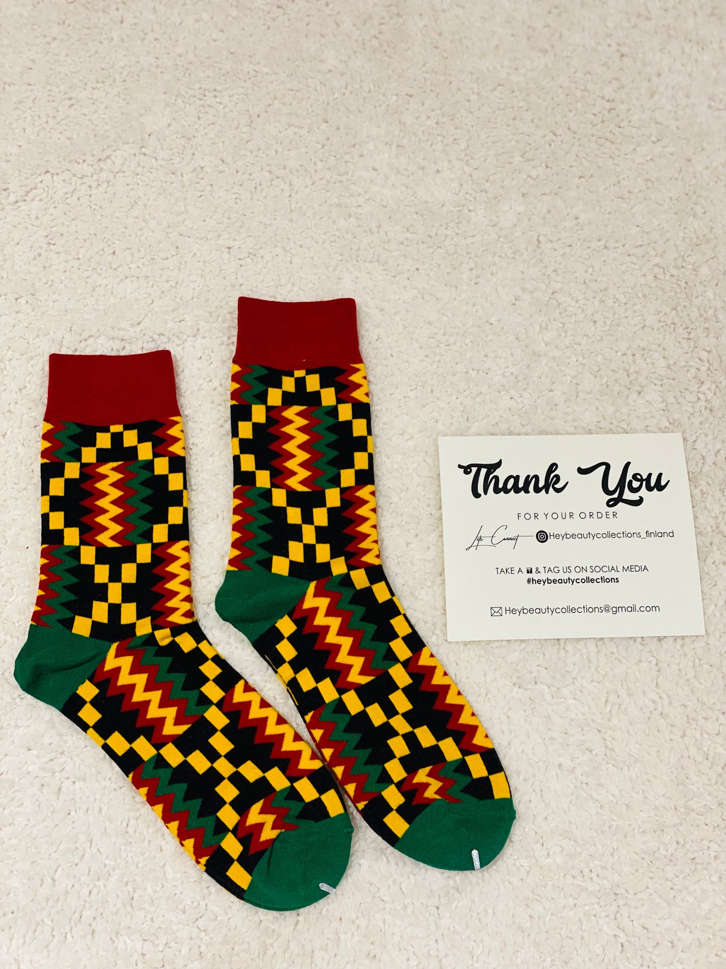 TRENDY AFRICAN PRINT SOCKS