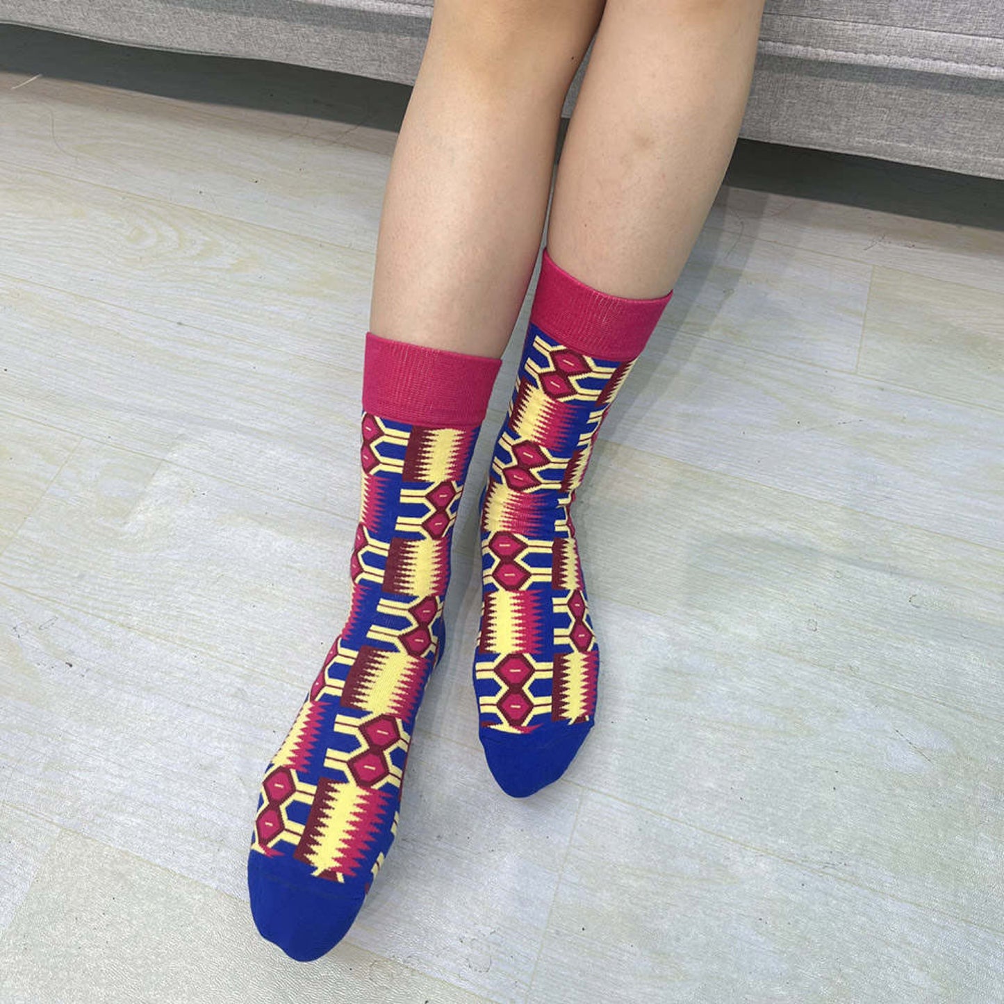 TRENDY AFRICAN PRINT SOCKS