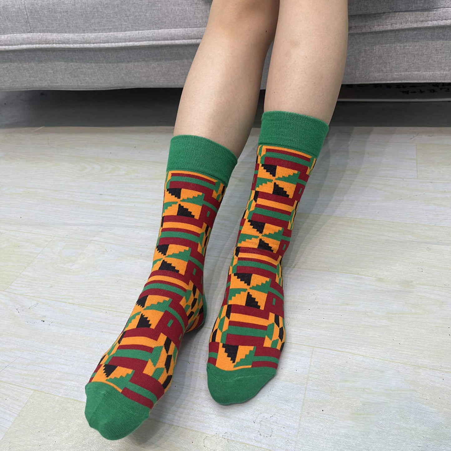 TRENDY AFRICAN PRINT SOCKS