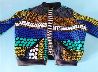 DELIGHT KIDS AFRICAN PRINT BOMBER JACKET