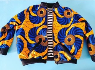 DELIGHT KIDS AFRICAN PRINT BOMBER JACKET