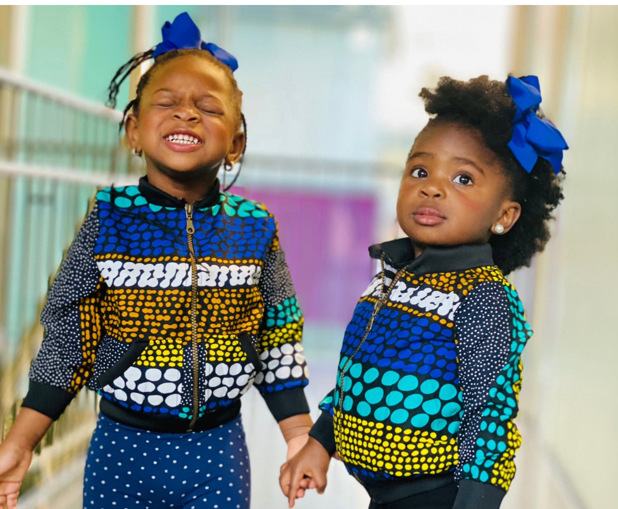 DELIGHT KIDS AFRICAN PRINT BOMBER JACKET