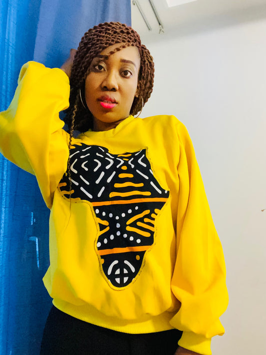 AWA UNISEX AFRO KARTTA  COLLEGEPAITA