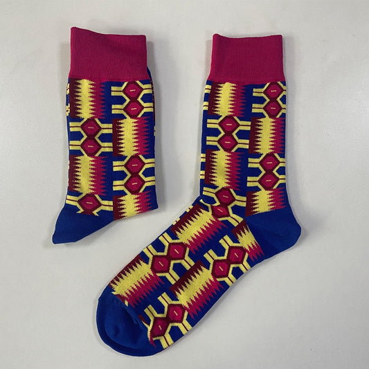 TRENDY AFRICAN PRINT SOCKS